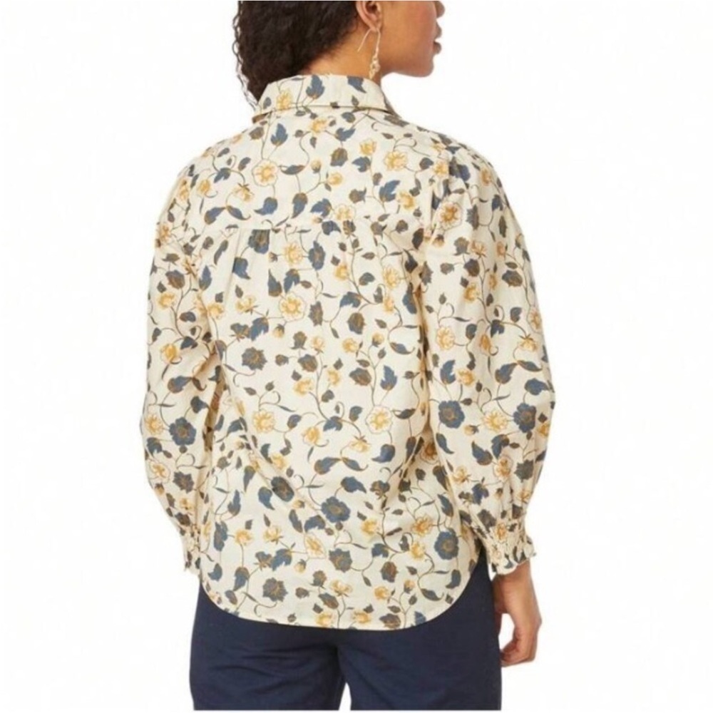 Roller Rabbit Evandra Floral Noemie Top Bohemian Floral Cotton Size L View 3